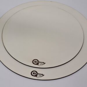 10 Unidades Cakeboard Mdf 3mm Branco 20cm com Logo Gravado a Laser