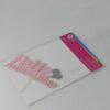 Topo de bolo Feliz aniversário em EVA Branco, Rosa Glitter e Prata 15cm x 11cm - Image 2