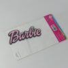 Topo de bolo Barbie em EVA Preto e Rosa 15cm x 13cm - Image 2