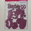 Kit Apliques Barbie EVA Pink Glitter 7 unidades (cada Kit) 4cm x 4cm